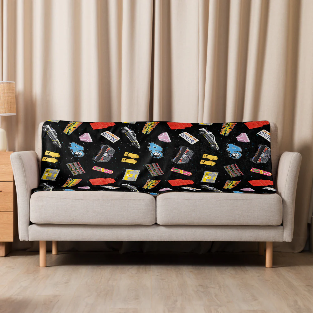 Back to the Future Icons Sherpa Blanket - Image 3