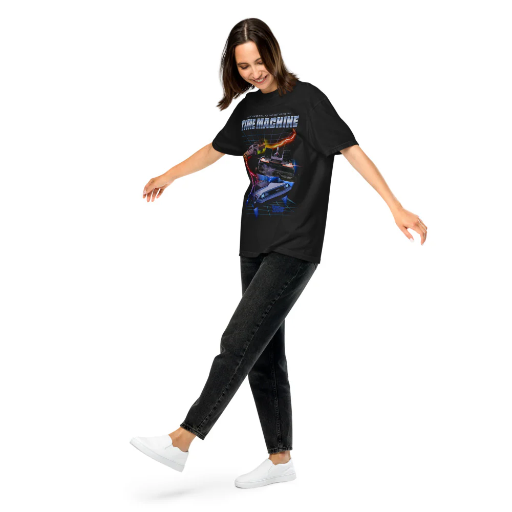Back to the Future Time Machine Comfort Colors T-Shirt - Image 3