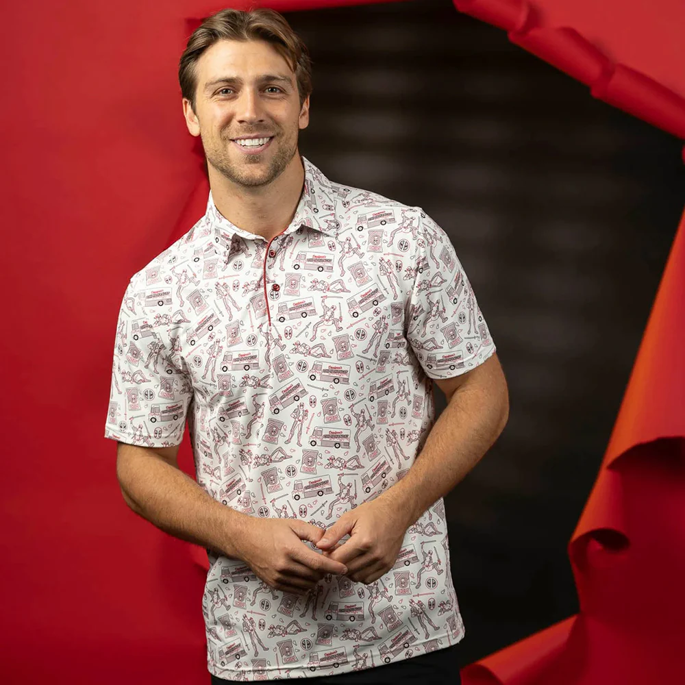 Deadpool & Wolverine: Deadpool Chips and Chimi Polo Shirt - Image 3