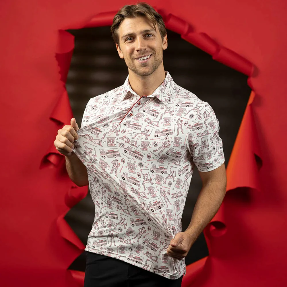Deadpool & Wolverine: Deadpool Chips and Chimi Polo Shirt - Image 6