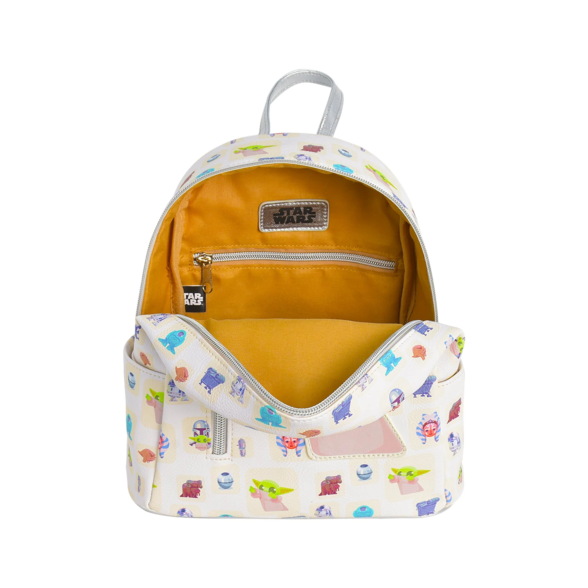 Grogu Handle Ball Mini Backpack, White - Image 3