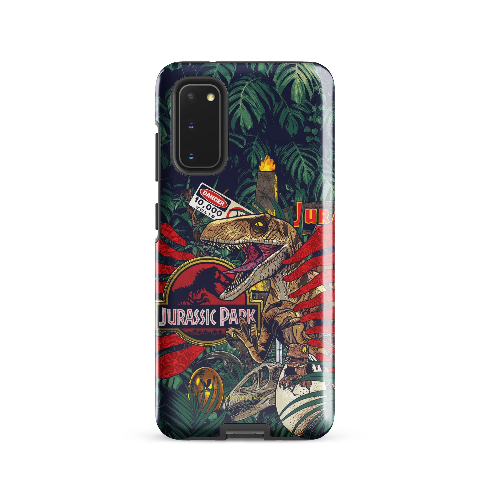 Jurassic Park Jungle Collage Samsung Tough Phone Case - Image 10