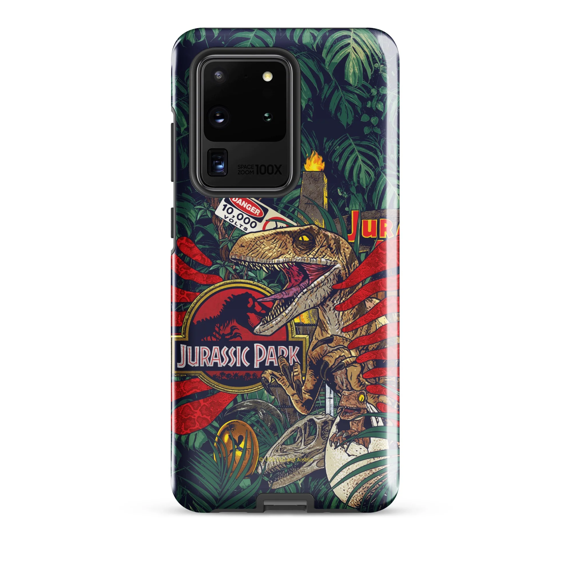 Jurassic Park Jungle Collage Samsung Tough Phone Case - Image 13