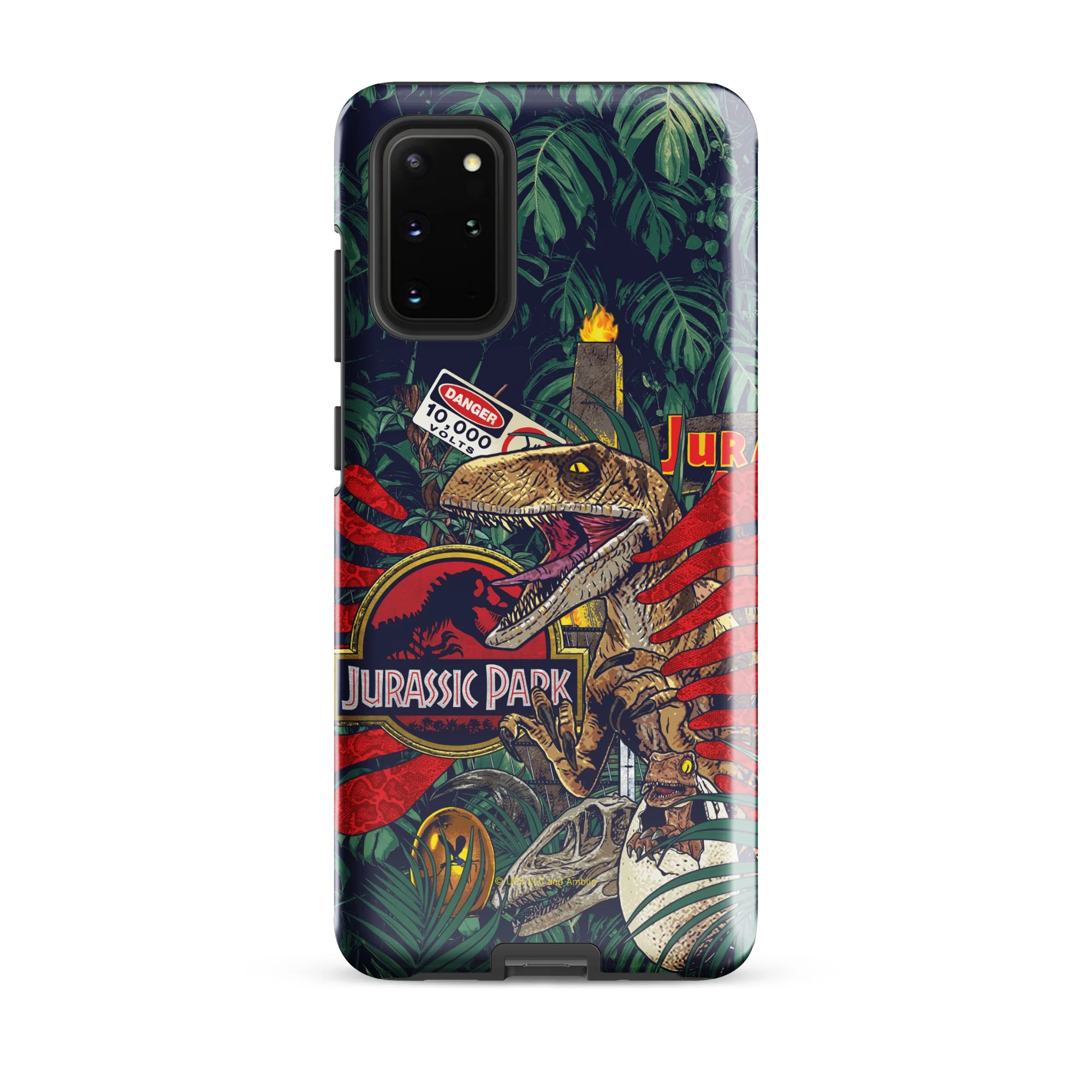 Jurassic Park Jungle Collage Samsung Tough Phone Case - Image 14