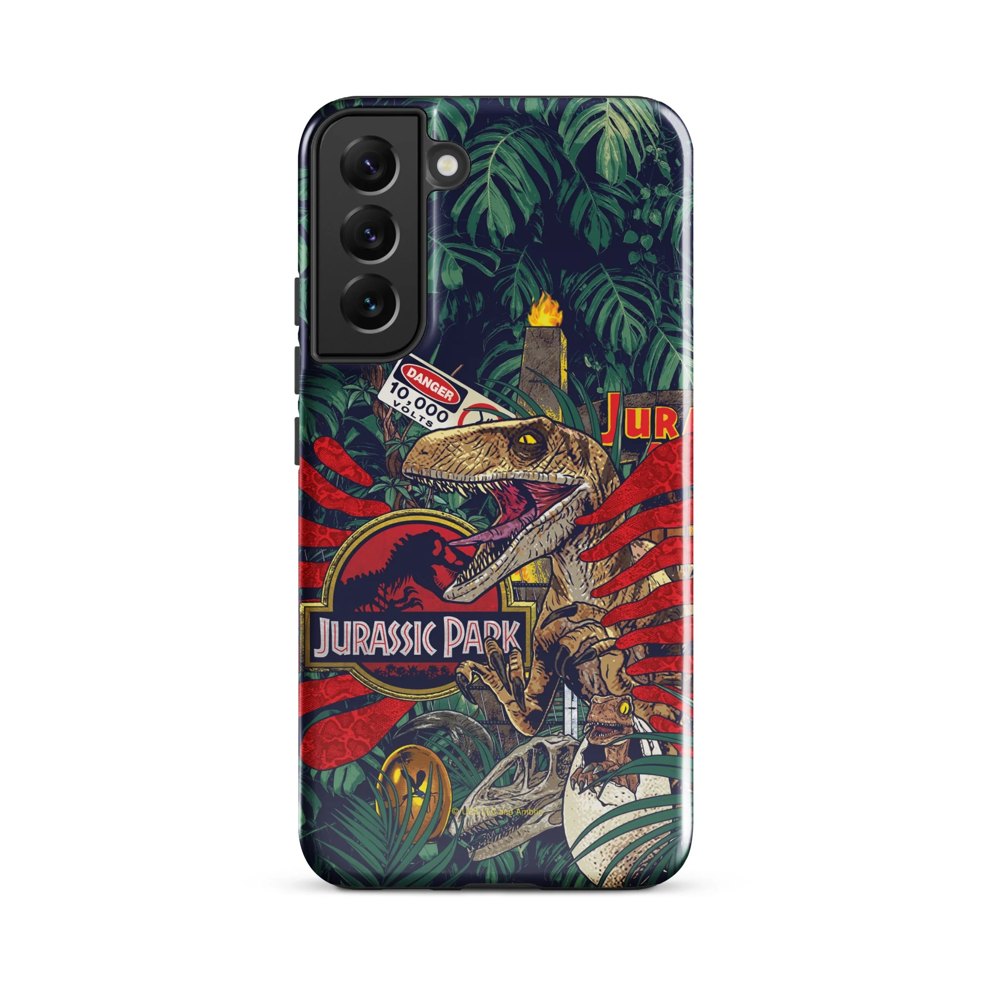 Jurassic Park Jungle Collage Samsung Tough Phone Case - Image 7