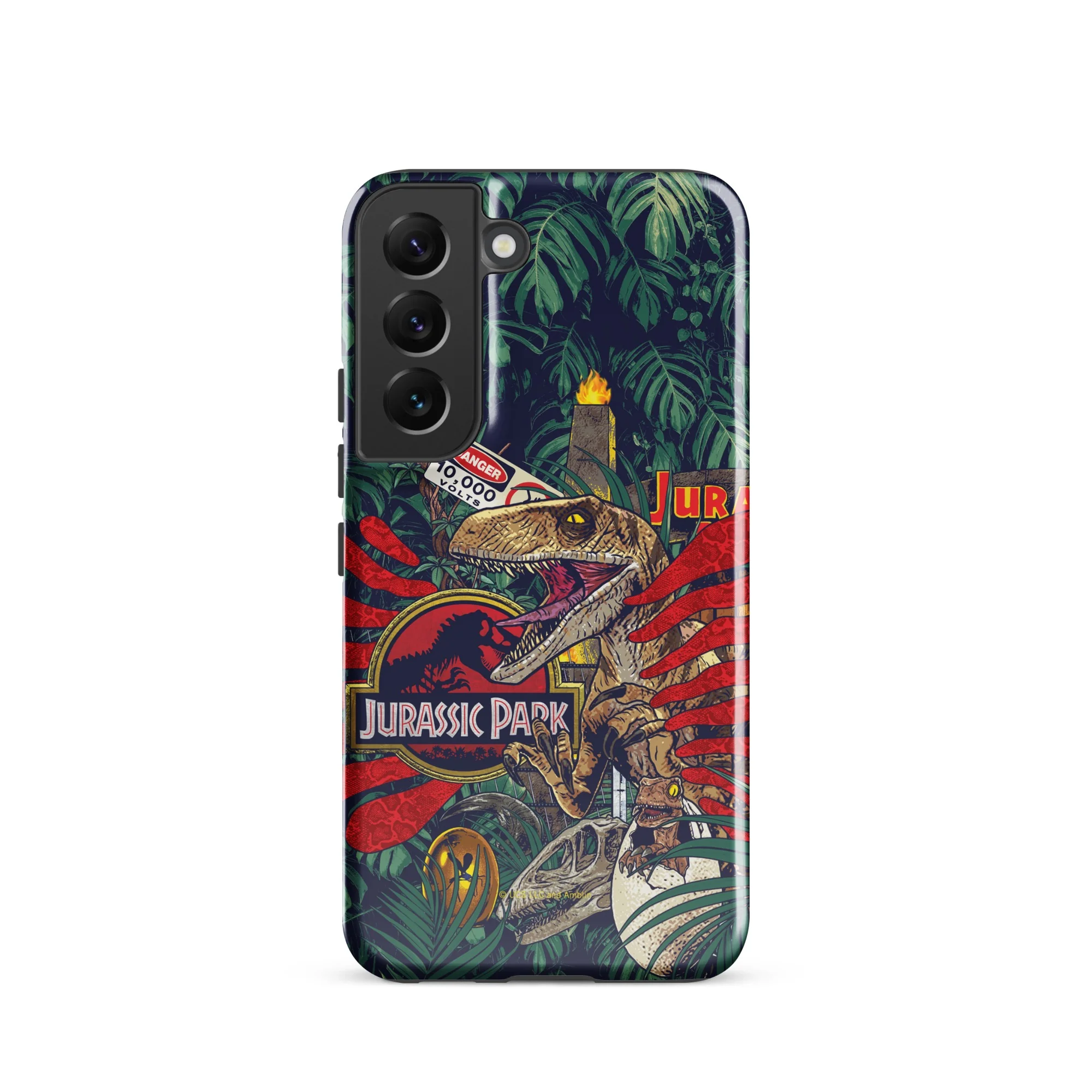 Jurassic Park Jungle Collage Samsung Tough Phone Case - Image 8