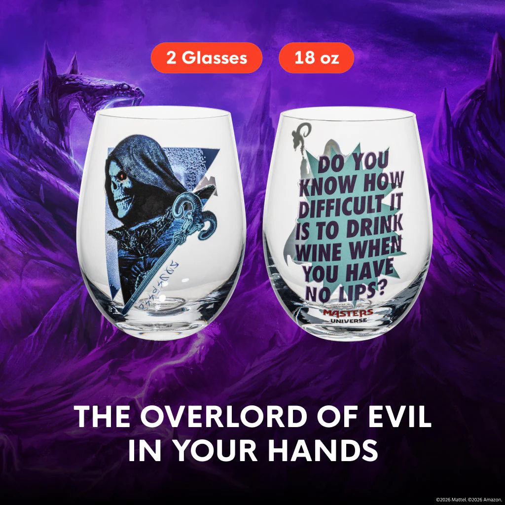 Masters of the Universe Skeletor Stemless Wine Glasses - Image 10