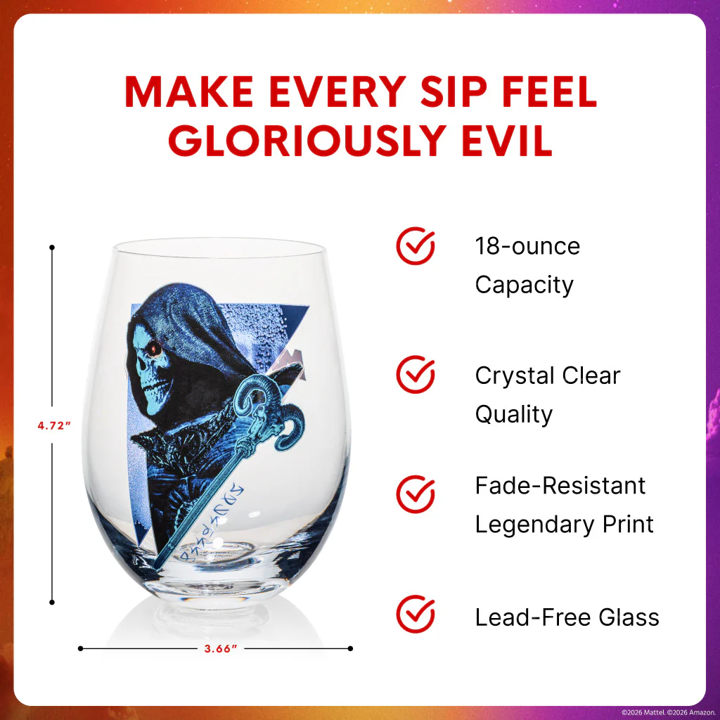 Masters of the Universe Skeletor Stemless Wine Glasses - Image 11