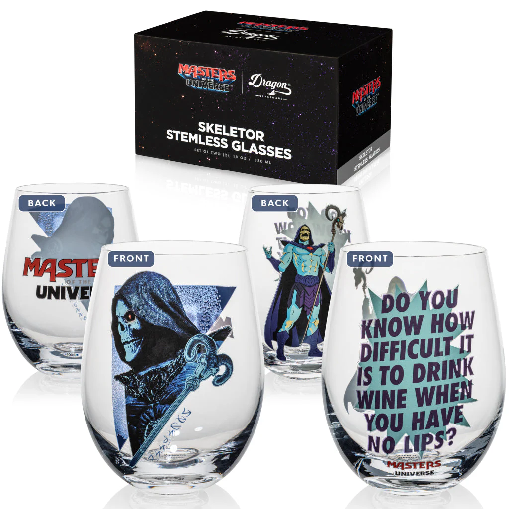 Masters of the Universe Skeletor Stemless Wine Glasses - Image 9