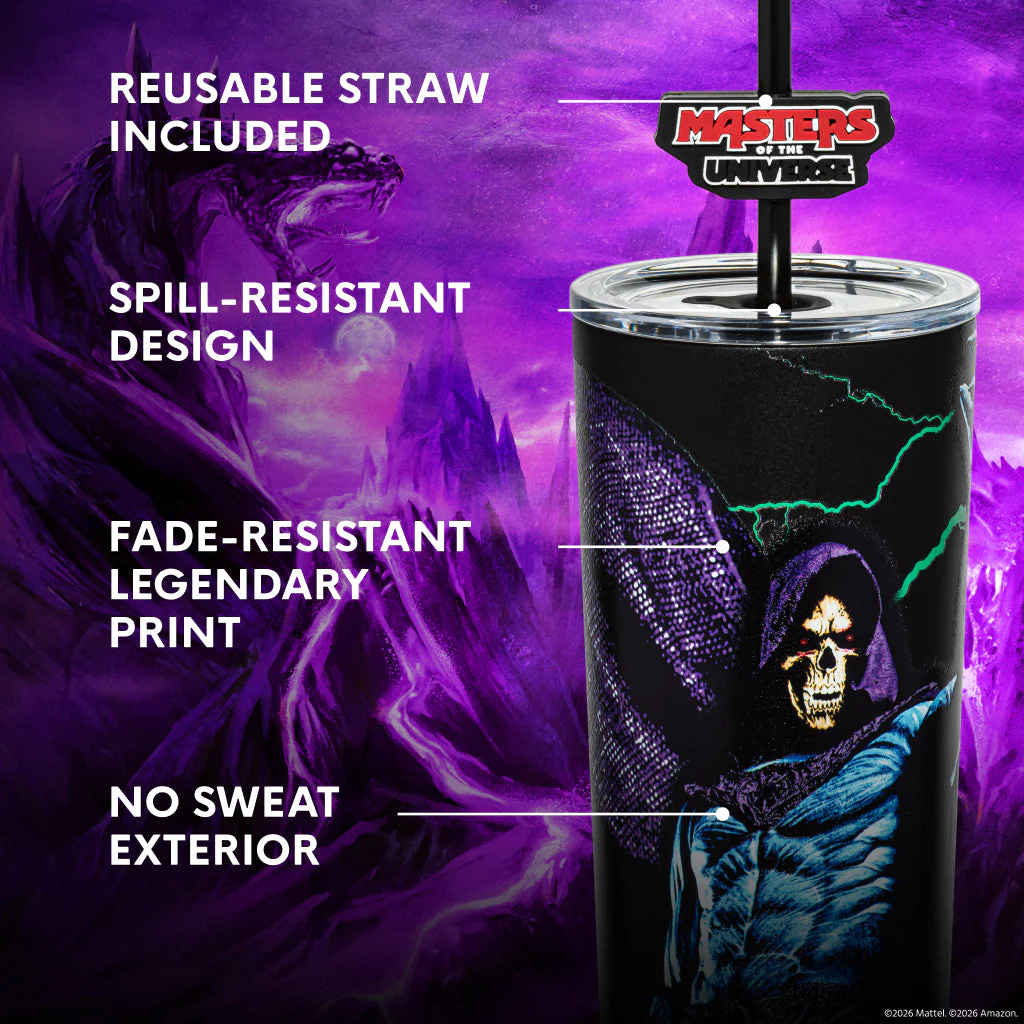 Masters of the Universe x Dragon Glassware Skeletor Tumbler - Image 4
