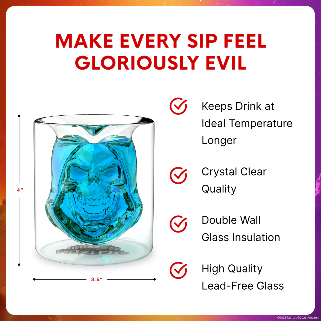Masters of the Universe 2026 Movie Skeletor Drinking Glasses - Image 5