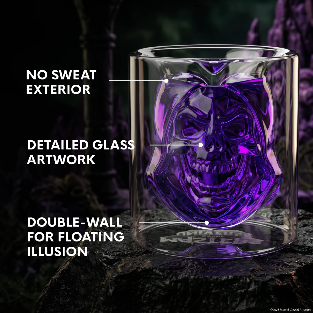 Masters of the Universe 2026 Movie Skeletor Drinking Glasses - Image 6