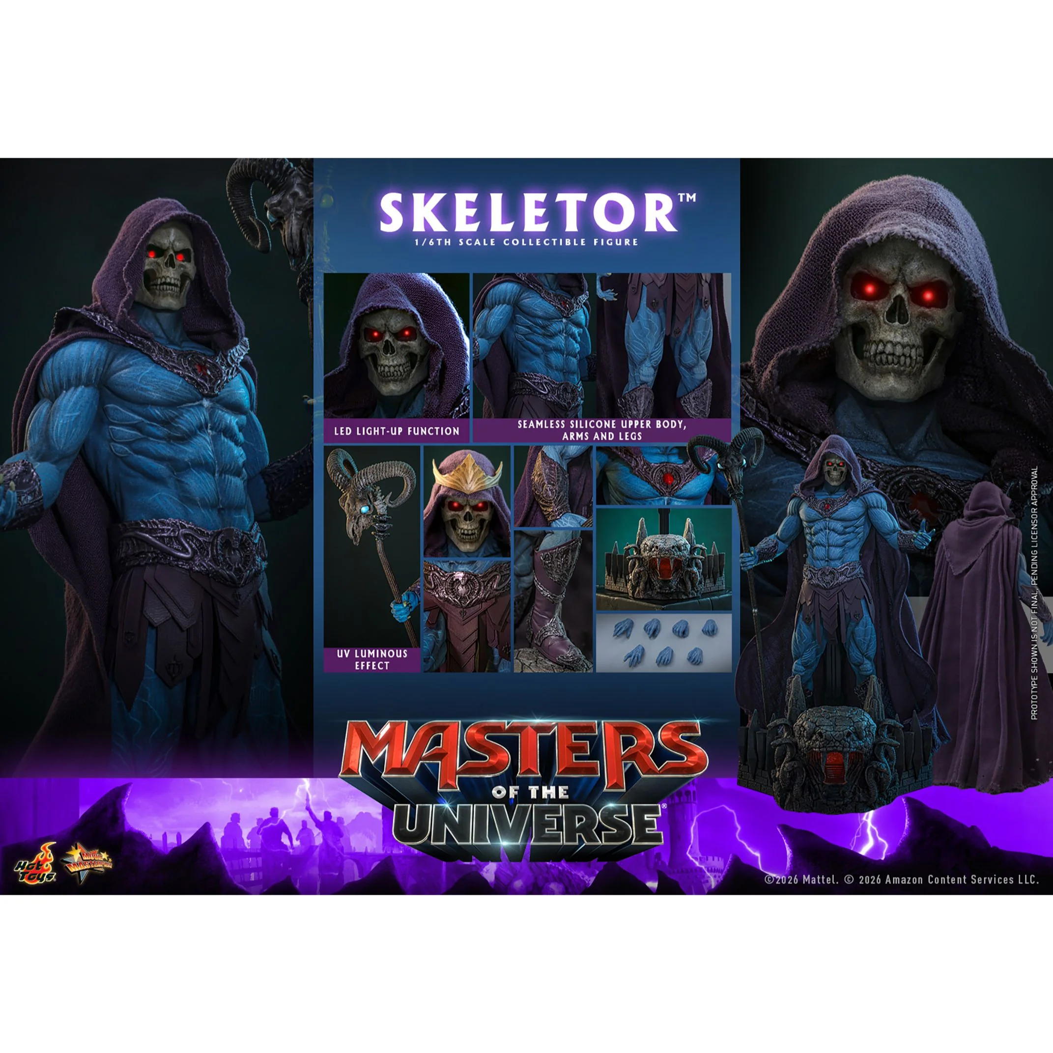 Masters of the Universe x Hot Toys Skeletor Sixth Scale Figure - Image 13