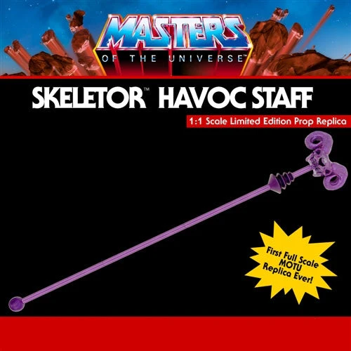 Masters of the Universe Skeletor Havoc Staff Prop Replica - Image 9
