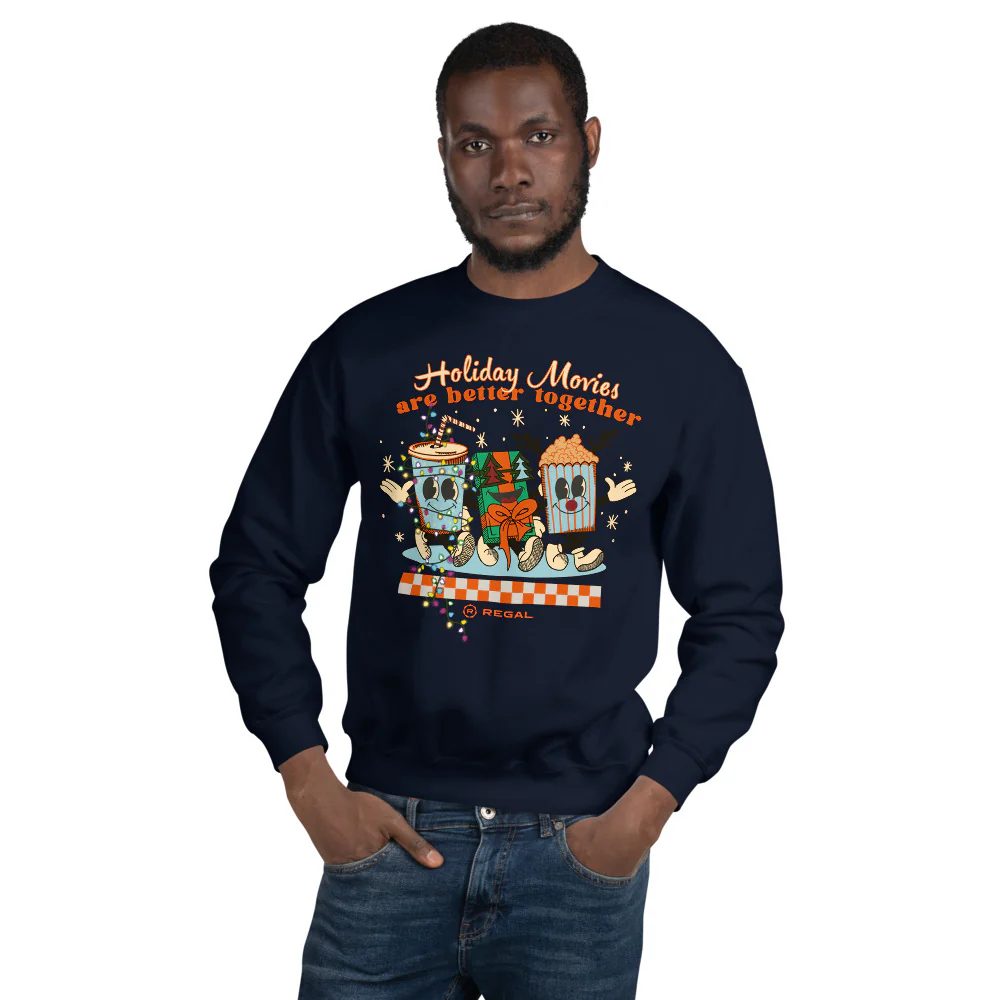 Regal Cinemas Holiday Movies Crewneck Sweatshirt - Image 3