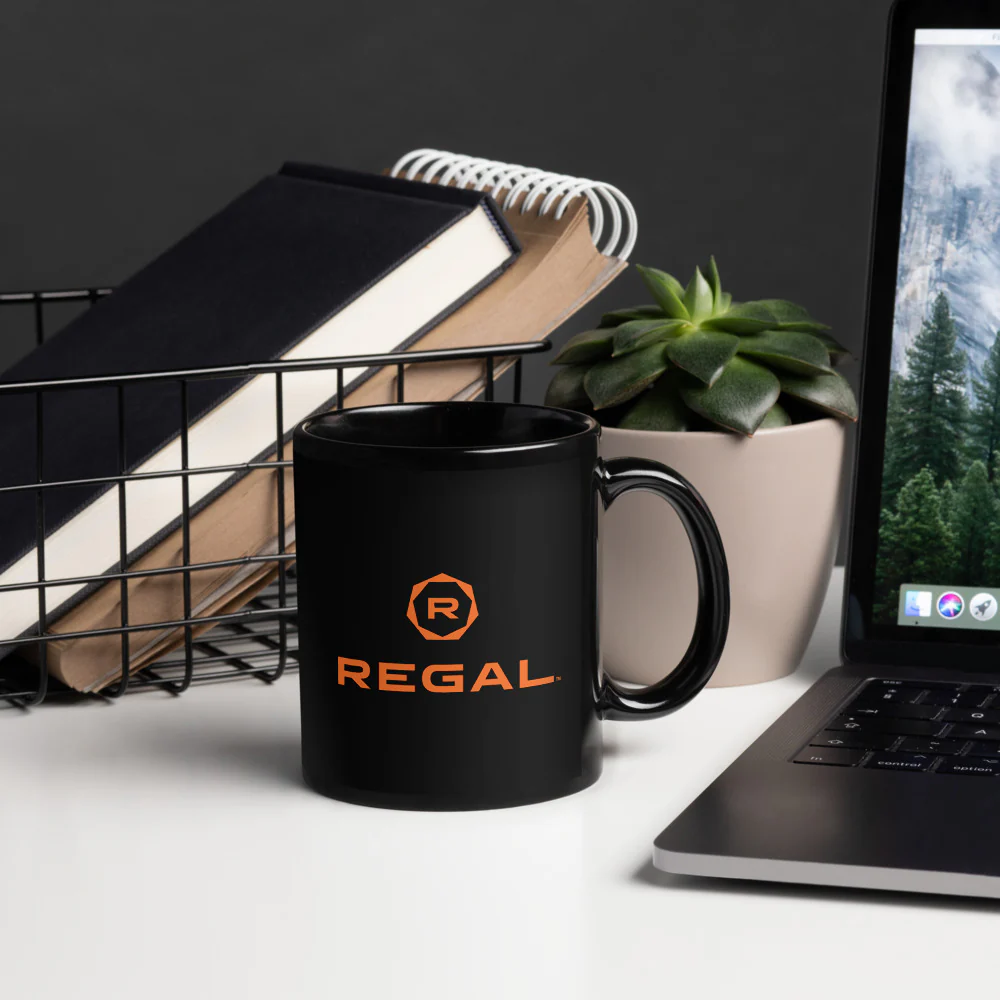Regal Cinemas Logo Black Mug - Image 3
