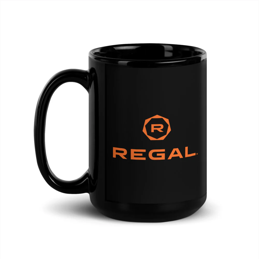 Regal Cinemas Logo Black Mug - Image 4