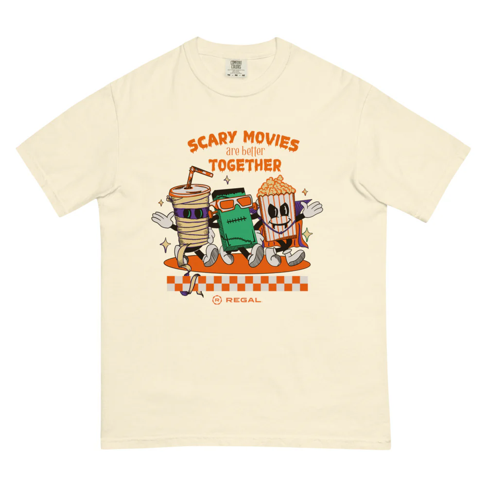 Regal Cinemas Scary Movies Comfort Colors T-Shirt - Image 5
