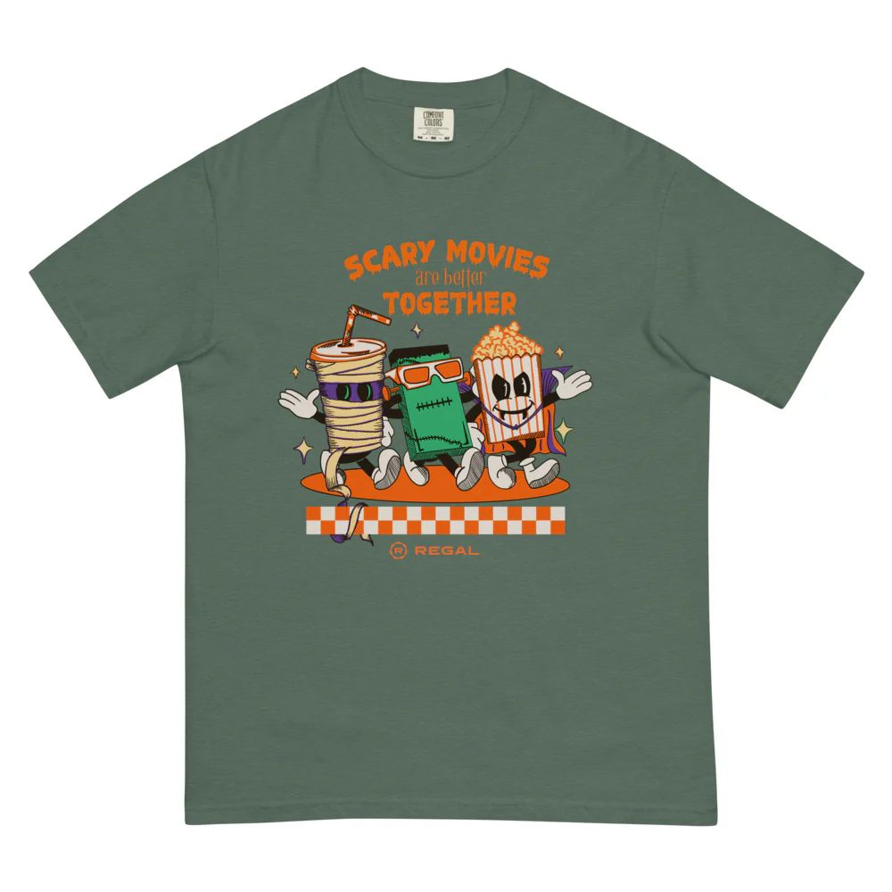 Regal Cinemas Scary Movies Comfort Colors T-Shirt - Image 6