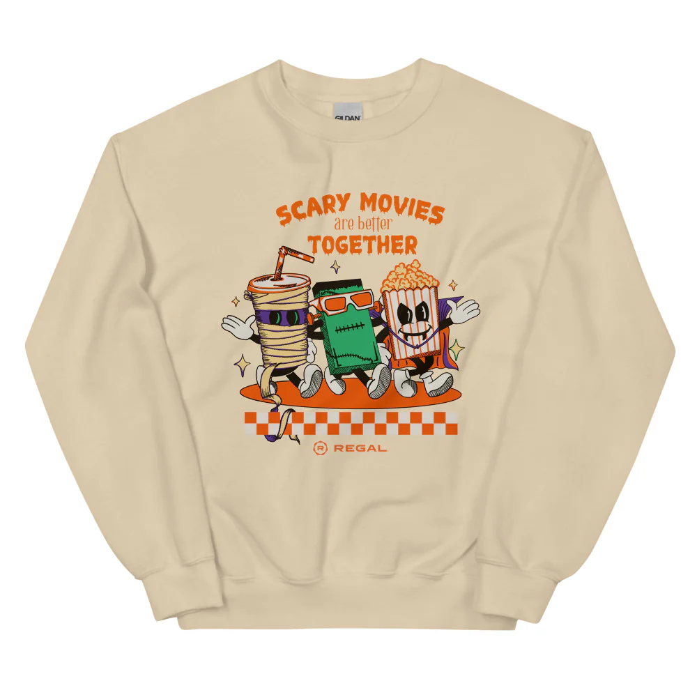 Regal Cinemas Scary Movies Crewneck Sweatshirt - Image 3