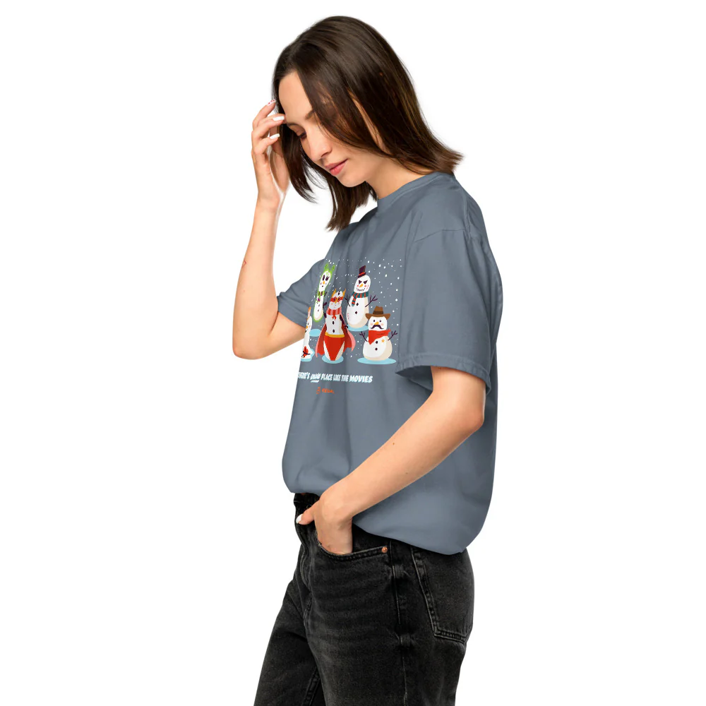 Regal Cinemas Snowmen Comfort Colors T-Shirt - Image 3