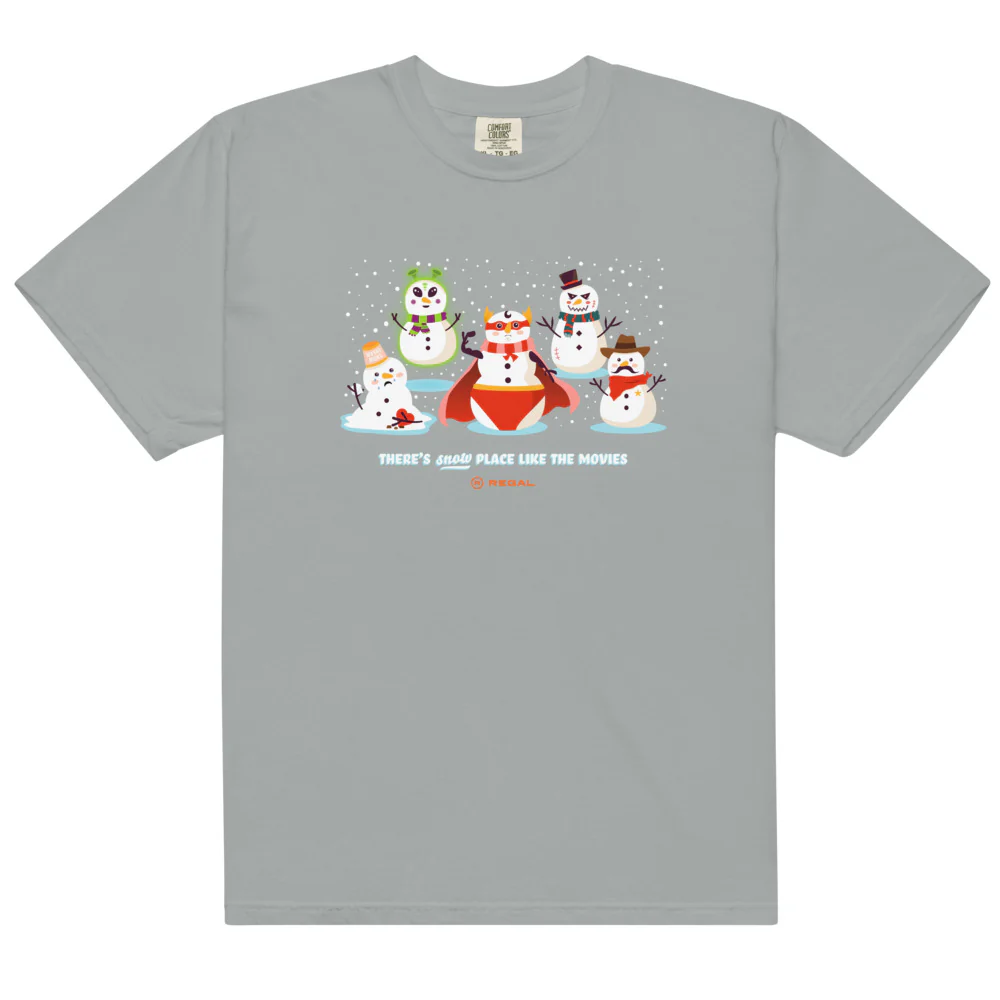 Regal Cinemas Snowmen Comfort Colors T-Shirt - Image 4