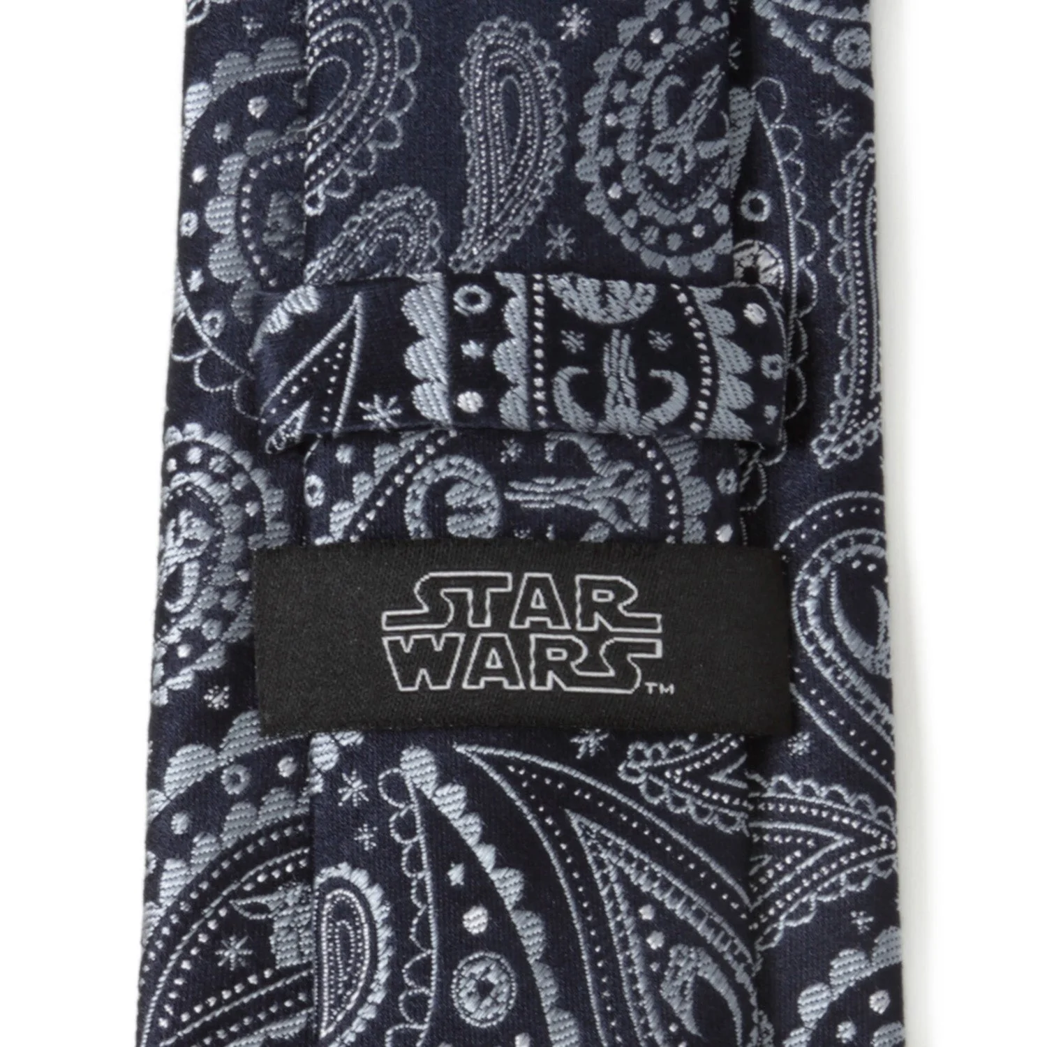 Star Wars The Mandalorian Grogu Blue Paisley Necktie - Image 4