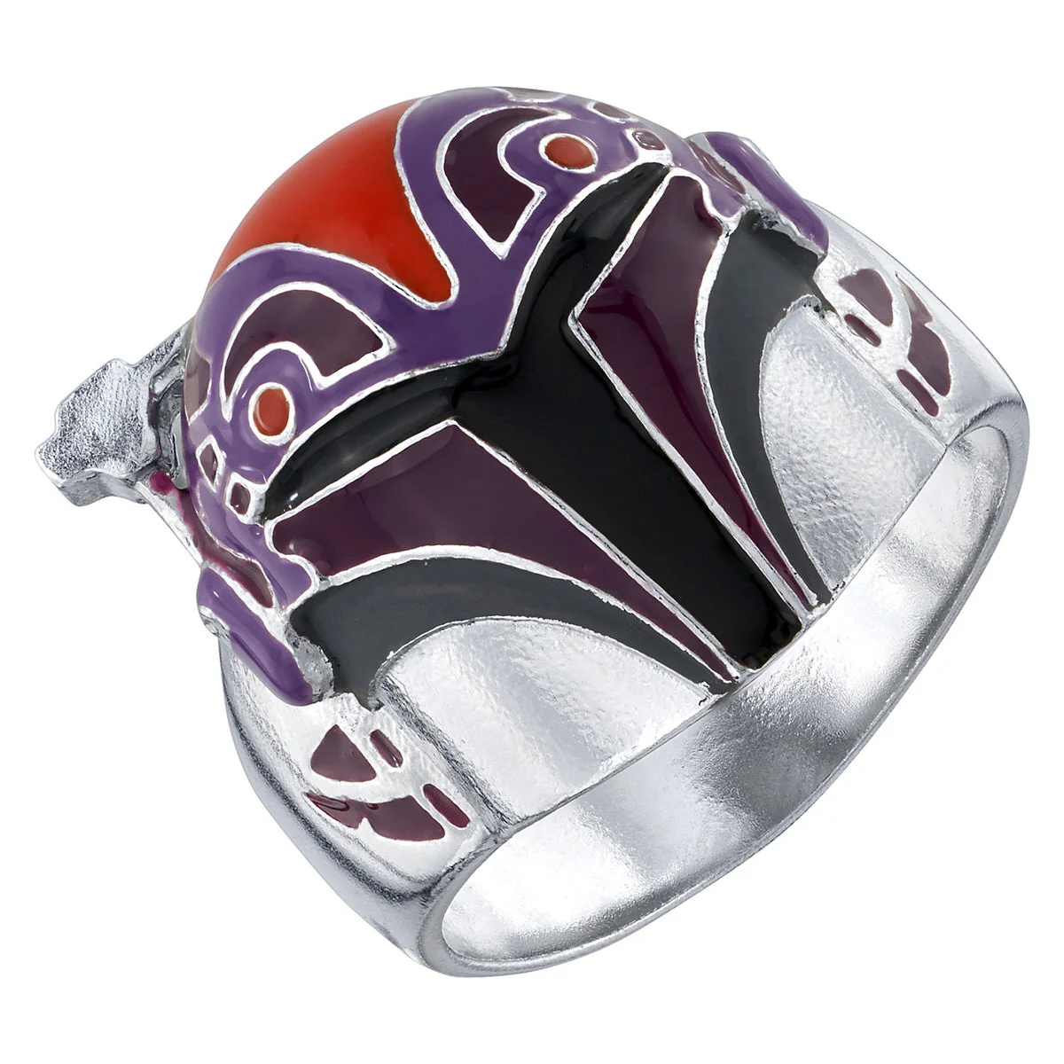 Star Wars x RockLove Sabine Wren Helmet Sterling Silver Ring - Image 2