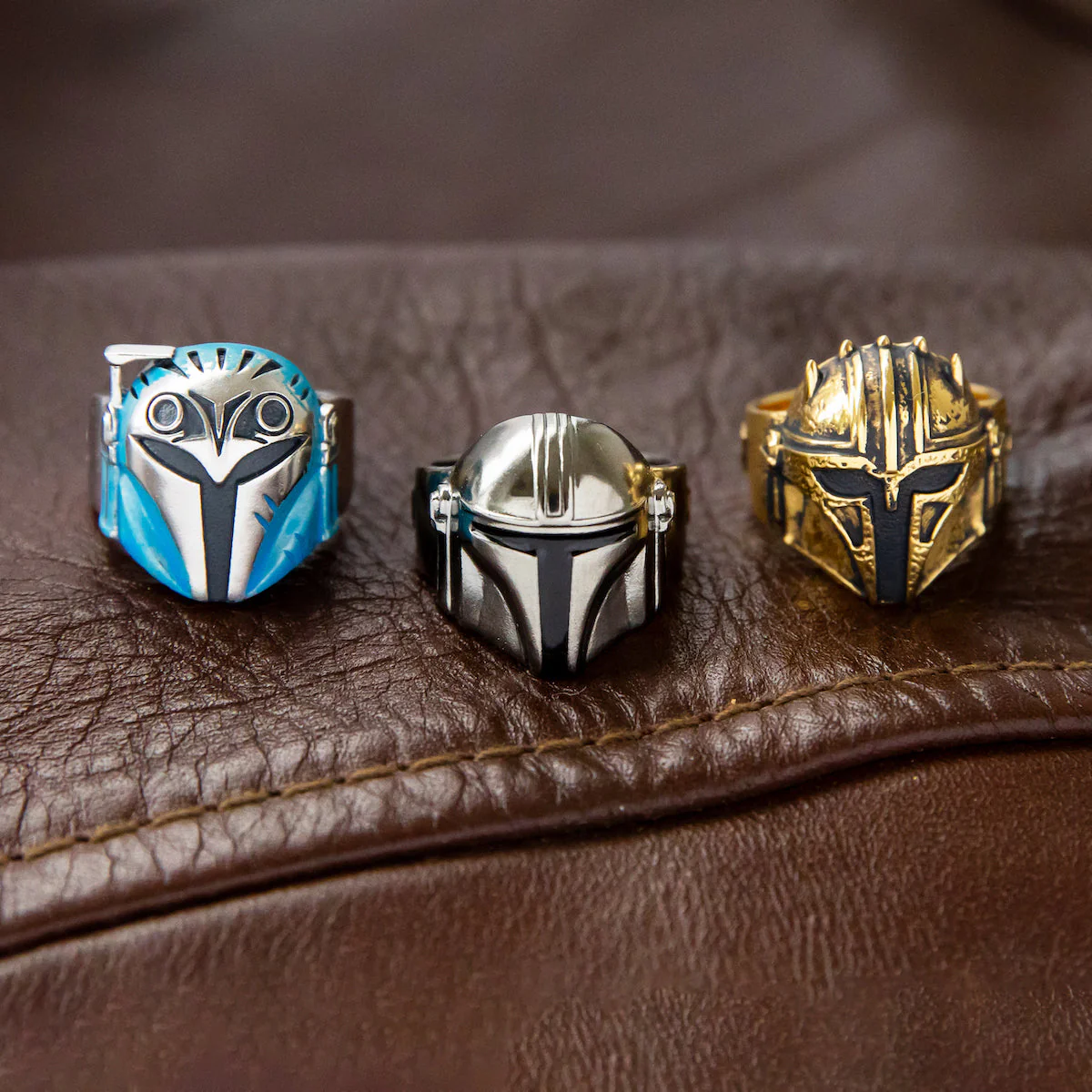 Star Wars x RockLove The Mandalorian Helmet Sterling Silver Ring - Image 12