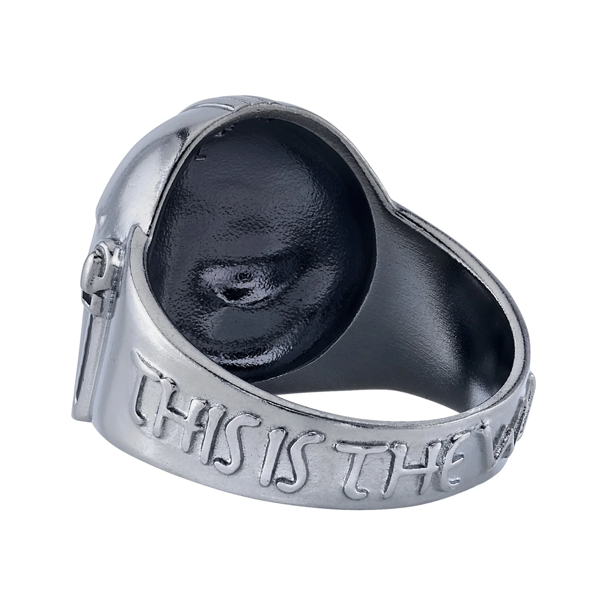 Star Wars x RockLove The Mandalorian Helmet Sterling Silver Ring - Image 3