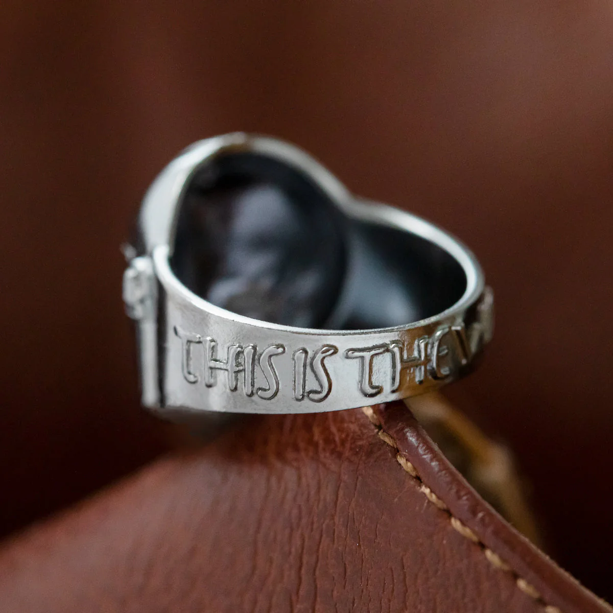 Star Wars x RockLove The Mandalorian Helmet Sterling Silver Ring - Image 9