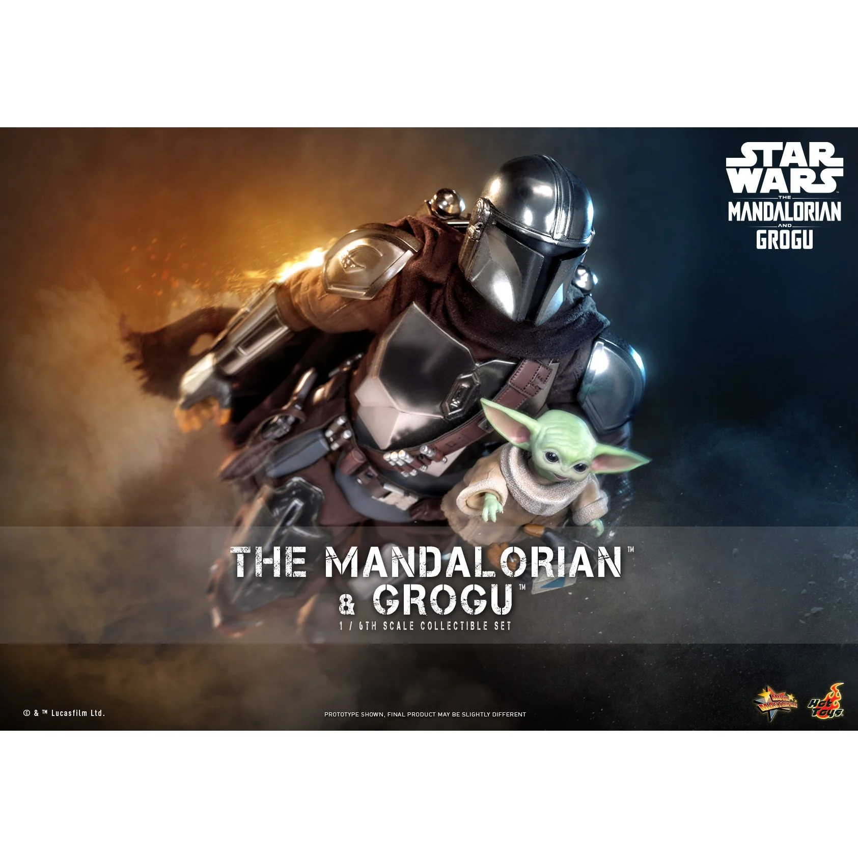 The Mandalorian The Mandalorian & Grogu 1/6th Scale Figure Set - Image 15